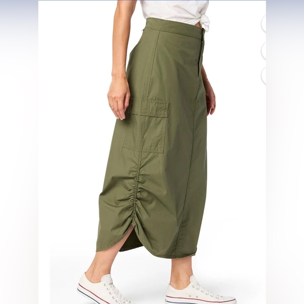 Levi Strauss Signature‎ oliver green Parachute hem Cargo Skirt Size large new